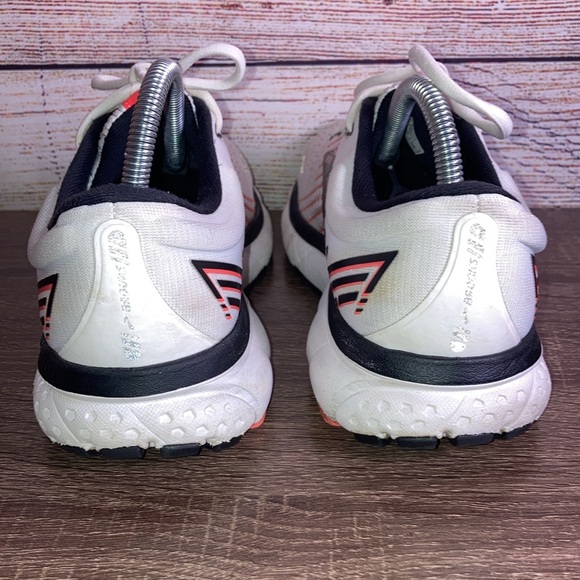 Used Brooks Ghost 13 Sneakers Womens Sz 10 White Running Athletic Shoes - Picture 5 of 12